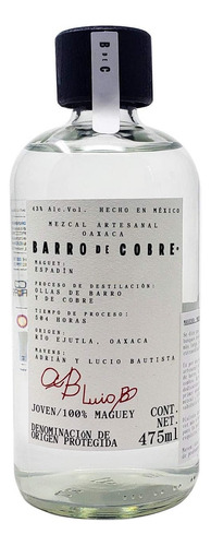 Barro De Cobre Espadín 475 Ml