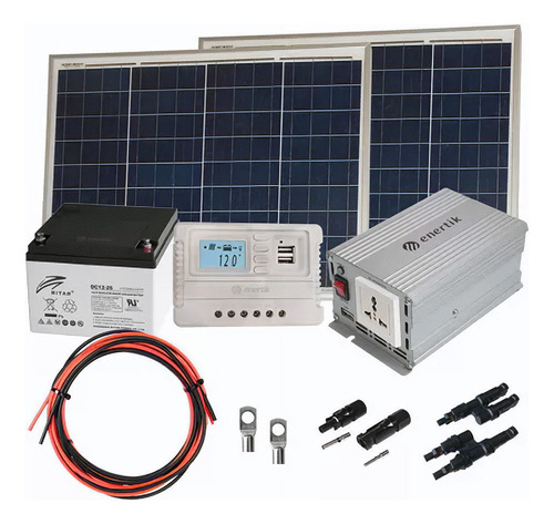 Kit Solar Supervivencia Completo Autoinstalable 600w Cuotas