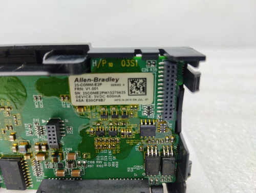 25-comm-e2p, Allen Bradley, Ethernet Dual Port Comm Adaptor (Usado)