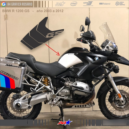 Calcos Protector Tanque Bmw R1200gs Gs1200 Vinilo Carbono