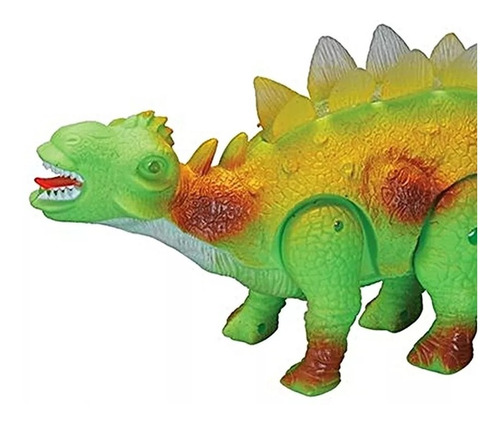 Dinossauro Estegossauro Com Som, Luz E Movimento Brinquedo