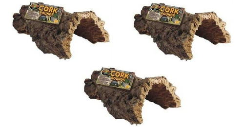 Zoo Med Natural Cork Bark Round, Large (3 Pack)