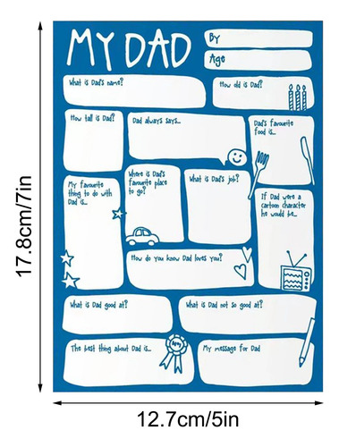Una Divertida Tarjeta Para El Día Del Padre, Única En Blanco