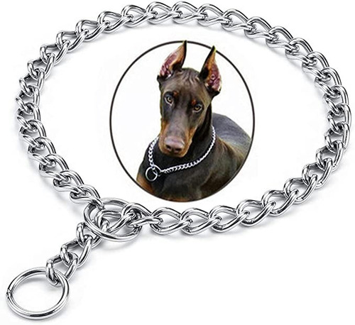 Cadena De Castigo Collar Estrangulador Adiestra Perros Acero