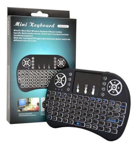 Mini Teclado S Fio Touchpad Mouse Smart Tv Pc Notebook Led