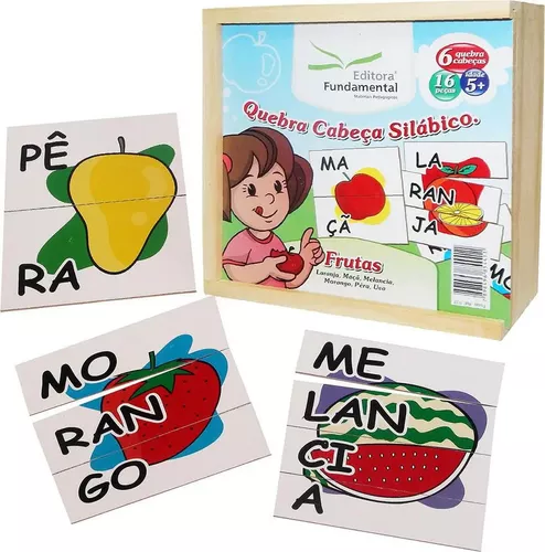 Jogo Quebra-cabeça Silábico - Kits Educativos