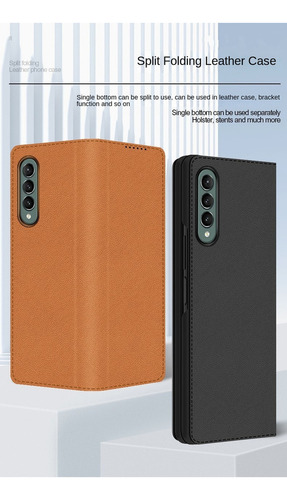 Estojo Com Inserção De Cartão Dividido Para Samsung Zfold5