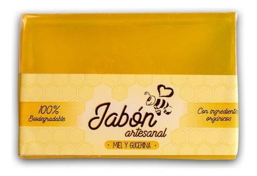 Jabón Artesanal Miel Y Glicerina (5 Pack) 