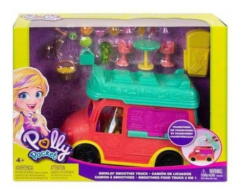 Polly Pocket Muñeca Camión De Licuados Mattel