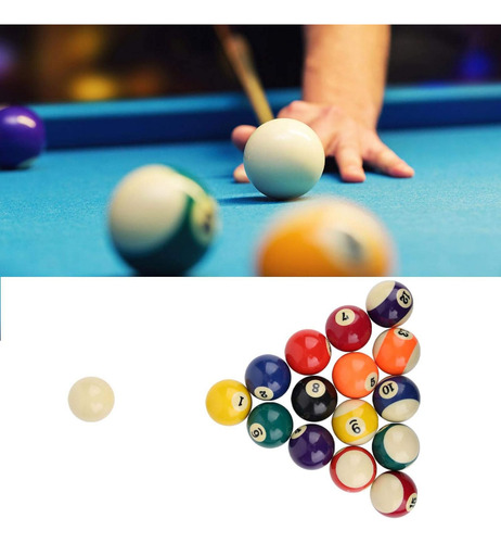 Bola De Billar, 16 Piezas Bola De Billar Juego Completo 2 Pu