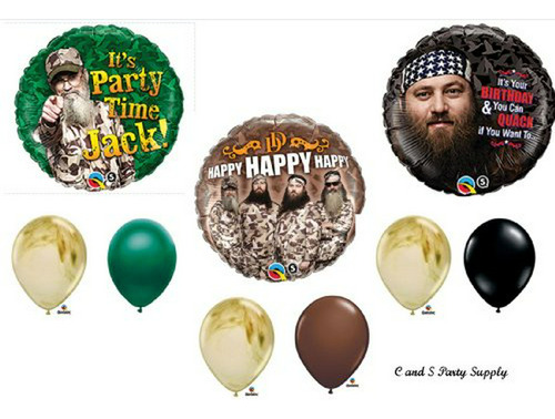 Pato Dynasty Camuflaje Del Feliz Cumpleaños Globos Del Parti