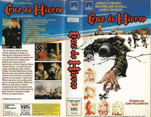 Cruz De Hierro Vhs Cross Of Iron James Coburn Belico Guerra