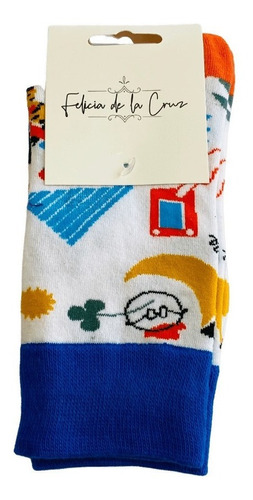 Calcetines Con Diseño - Modelo: Juegos De Niños - Talla Únic