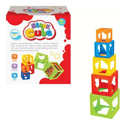 Cubos Infantiles Apilables Encastrables Stack Cube