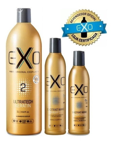 Imagem 1 de 1 de Exo Hair Alisamento Exoplastia Capilar 1000ml + Manutenção