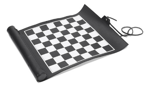 Para Roll De Chess Set Pu Mesa Backgammon Juego Portátil