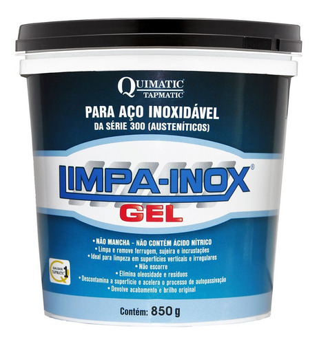 Limpa Inox Gel Decapante 850gr R.lg2 - Quimatic