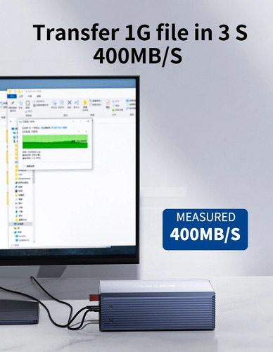 Case Gaveta Dupla Baia Usb 3.0 Acasis 32 Tb. Raid 0 Raid 1