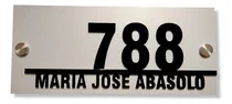 Comprar Placa Numeros Para Casa 13x30cm Hasta 5 Numeros. Modelo G1