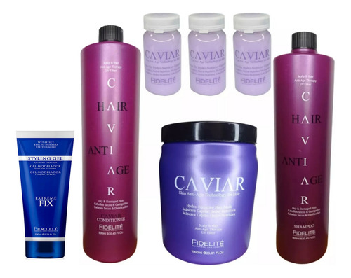 Tratamiento Restaurador Secos Castigados Caviar+gel Fidelite