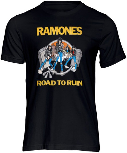 Imagem 1 de 4 de Camisa De Rock Camiseta Ramones  Punk Bandas Moda Geek