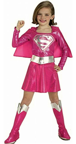 Disfraz De Supergirl Rosa Para Niño, Rosado, Toddler (2-4)