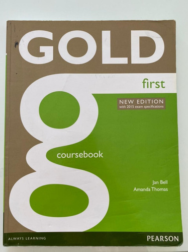 Libro Gold First Coursebook Pearson -no Envío-