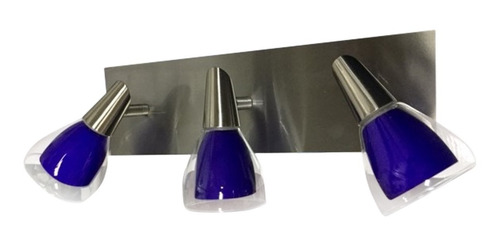 Imagen 4 de 6 de Aplique Spot Acero Melody 3 Luces Movil Apto Led Ideal Baño