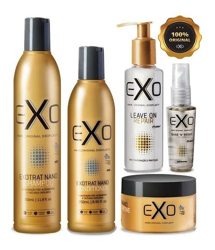 Exo Hair Kit Manutenção Pós-alisamento (5 Produtos) + Brinde