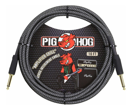 Pig Hog Pc-h10bk Cable Para Instrumento De Guitarra (0.250 I