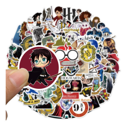 Harry Potter Stickers Calcomaniasde Pvc Contra Agua 100pcs