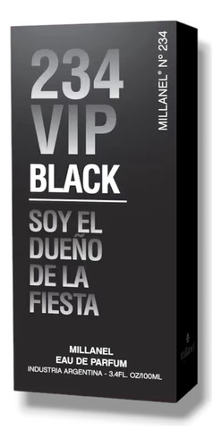 Perfume Millanel N°234 Vip Black- Edp Masculino 100ml