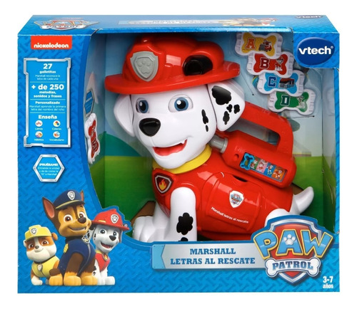 Paw Patrol Marshall Letras Al Rescate Sonidos Y Frases Vtech