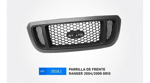 Parrilla De Frente Ranger 2004/2009 Gris