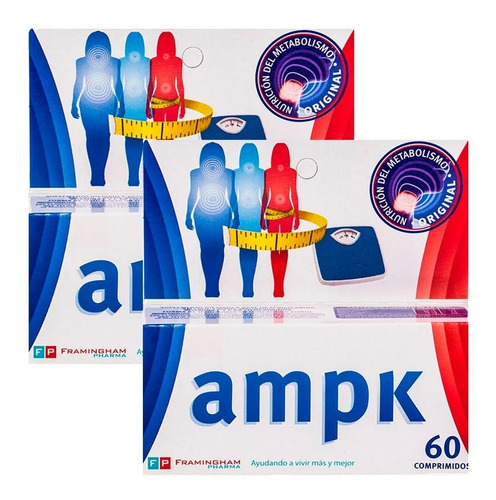 2x1 Ampk Comprimidos X120 Adegazante Quemador Grasas 4 Meses