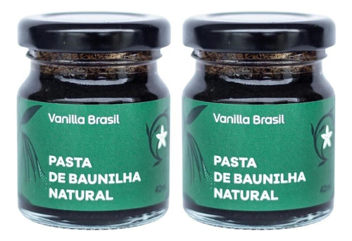 Pasta De Baunilha Natural Vanilla Brasil 42g Kit Com 2 Unid