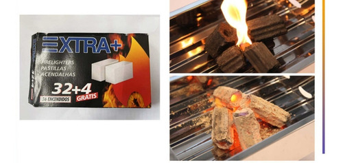 Imagen 1 de 4 de Iniciador De Fuego Encendido Rápido Estufa Cocina Bloque