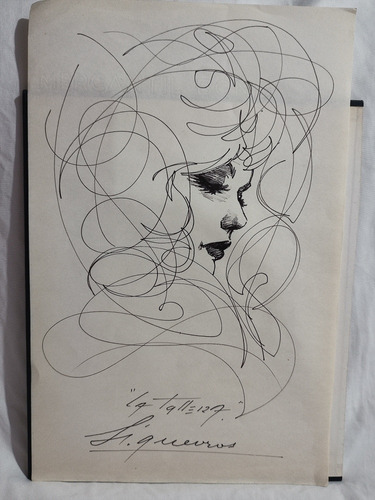 Antiguo Dibujo Firmado Siqueiros 