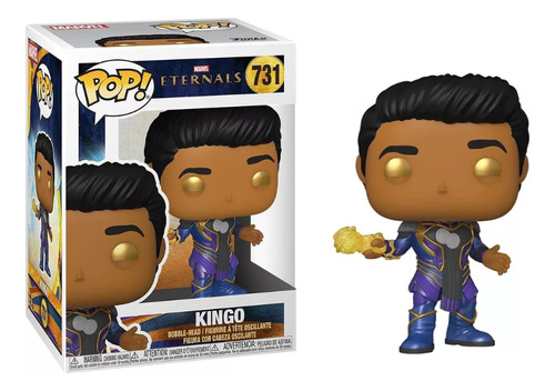 Figura Funko Pop Marvel: Eternals Kingo 731 Coleccionable +3