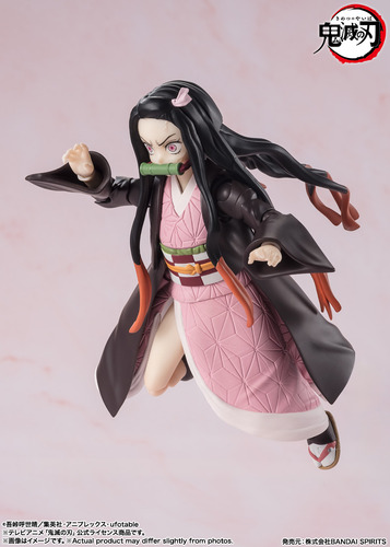 Boneco Tanjiro Demon Slayer Action Figure Bandai Shf Nezuko