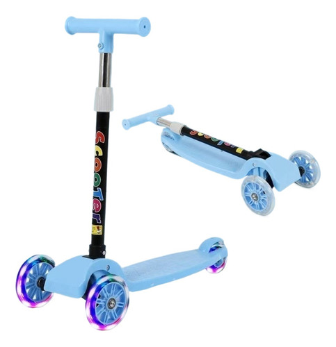 Scooter Monopatín De Pie Plegable Para Niños 2-10 Años.