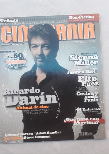 Revista Antigua * Cinemania * N° 41 Tapa Ricardo Darin