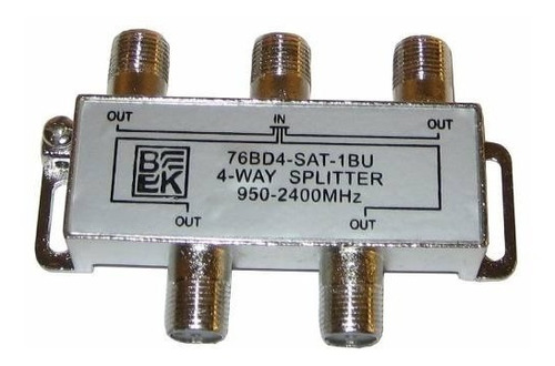 Imagen 2 de 2 de Mas Nitidez Splitter Tv Hd 2050mhz - 4 Salidas Derivador
