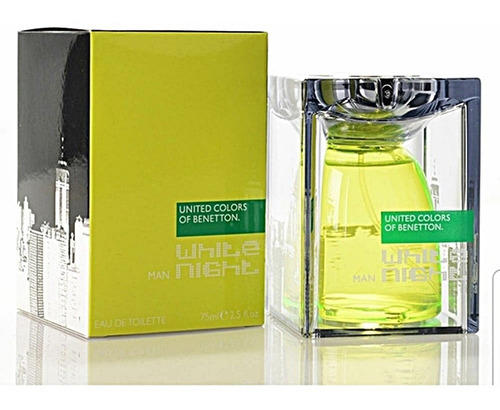 Perfume Benetton White Night 75ml Edt Caballero Original