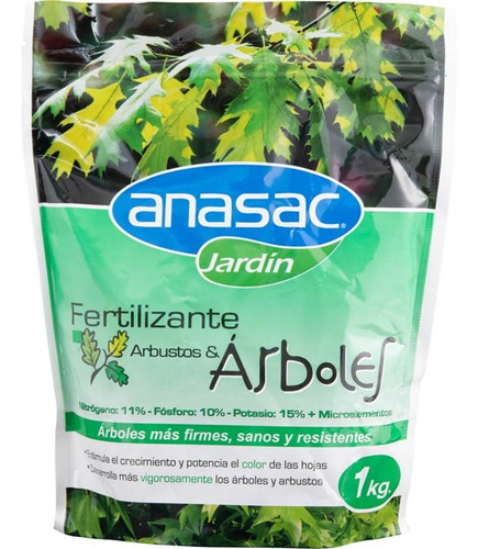 Fertilizante Arboles Y Arbustos 1kg Anasac