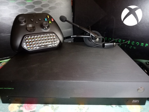 Teclado Microsoft Xbox One Series X Chatpad Negro Control (Reacondicionado)