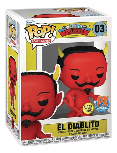 Funko Pop Loteria El Diablito 03 Px Glow In Dark