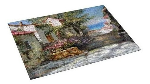 Imagen 2 de 5 de Puzzle 1000 Pzas Rompecabezas Cuadro Jardin Flores En Casa