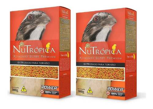 Kit 2 Unidades Ração Trinca-ferro Power 300g Nutrópica