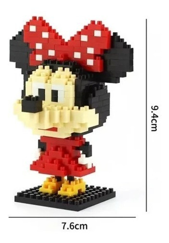 Mini Bloques Minnie Mouse Figura 3d Armable